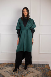 Zeina Poncho _ Teal Green