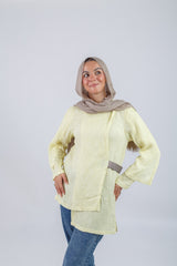 Cross Blouse - Yellow