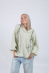 Ribbon Flow Top - Green