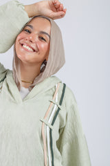 Ribbon Lines Shirt - Green