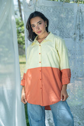Duo Tone Shirt - Yellow & Orange