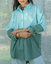 Duo Tone Shirt - Light Green & Green