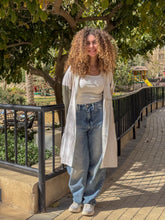 Patchy Cardigans - White & Beige & Olive