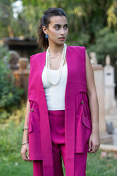 Edge Vest - Hot Pink