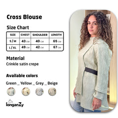 Cross Blouse - Yellow