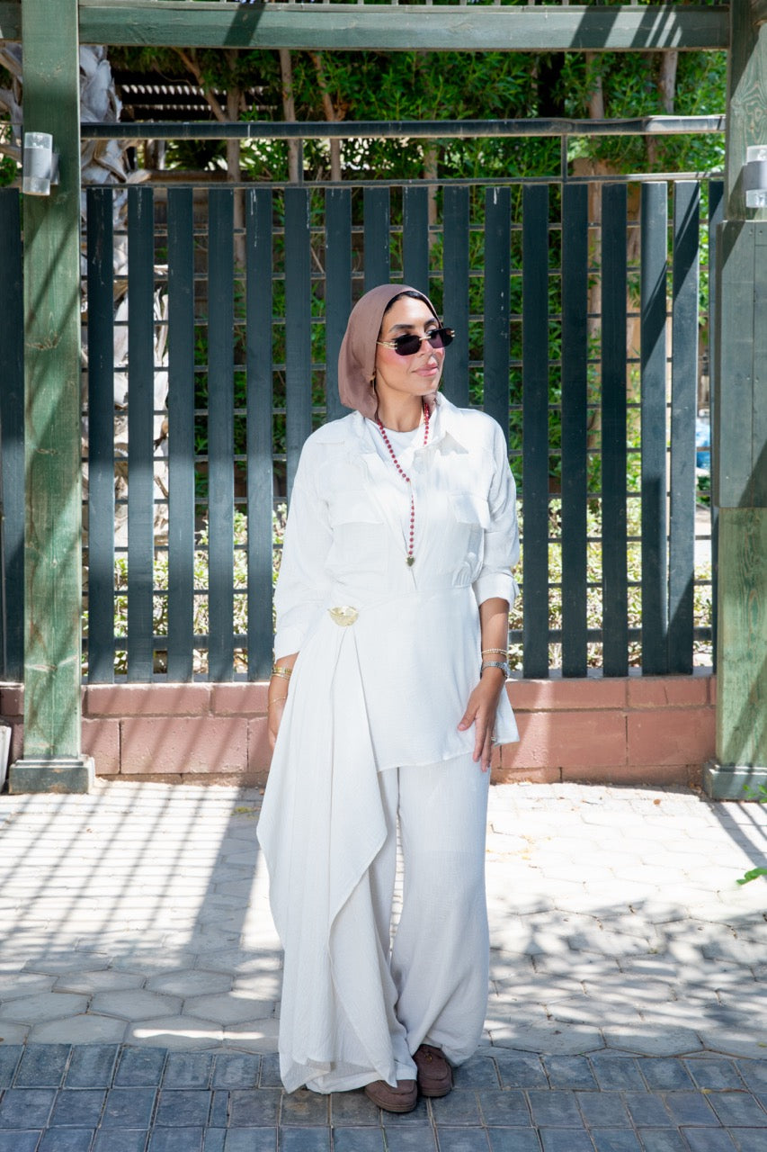 Sway Wrap Jumpsuit - OffWhite
