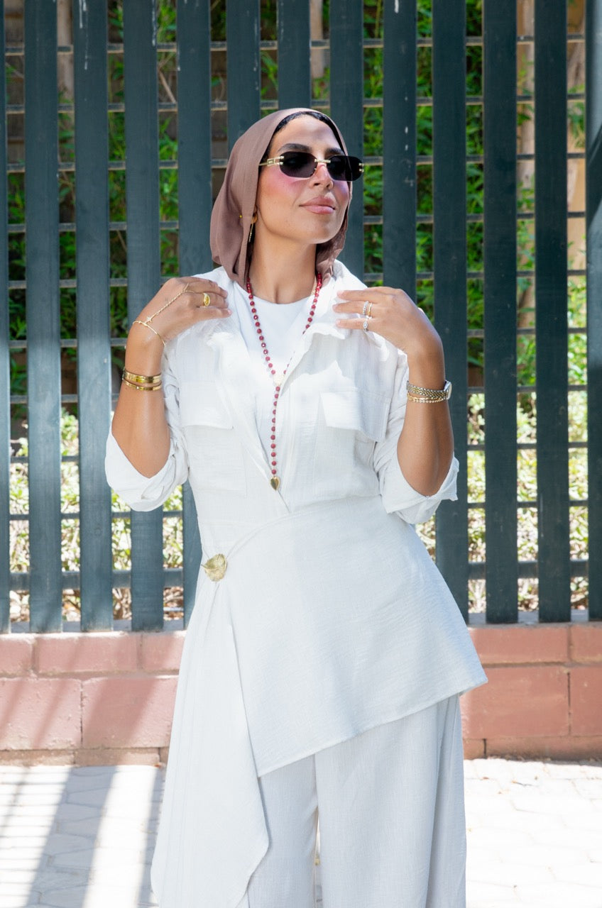 Sway Wrap Jumpsuit - OffWhite