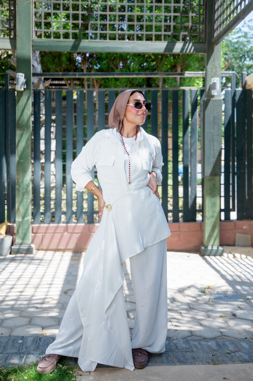 Sway Wrap Jumpsuit - OffWhite