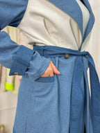 Gradient Denim Coat