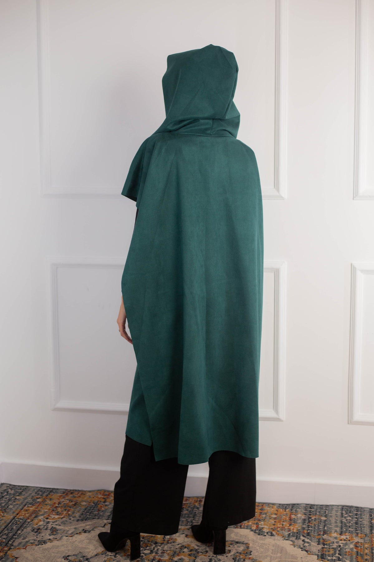 Zeina Poncho _ Teal Green