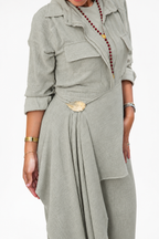 Sway Wrap Jumpsuit - Green