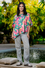 Flashy Floral Blouse