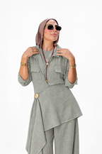 Sway Wrap Jumpsuit - Green