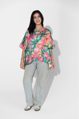Flashy Floral Blouse