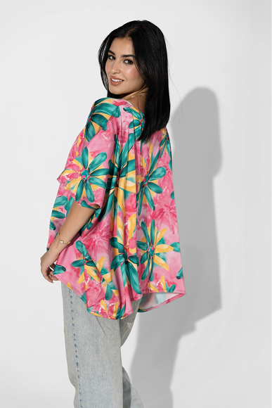 Flashy Floral Blouse