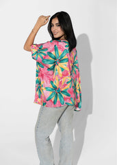 Flashy Floral Blouse