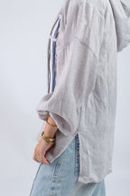 Ribbon Flow Top - Grey