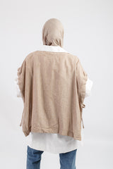 Vee Poncho - Brown