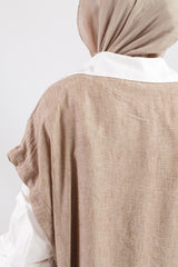 Vee Poncho - Brown