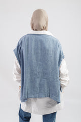 Vee Poncho - Blue