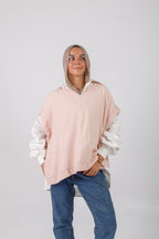 Vee Poncho - Peach