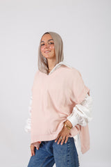 Vee Poncho - Peach