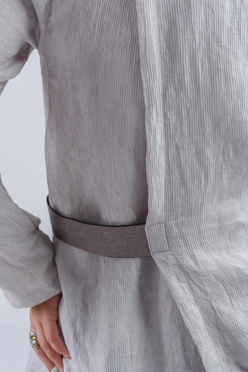 Cross Blouse - Grey