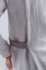 Cross Blouse - Grey