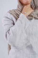 Cross Blouse - Grey