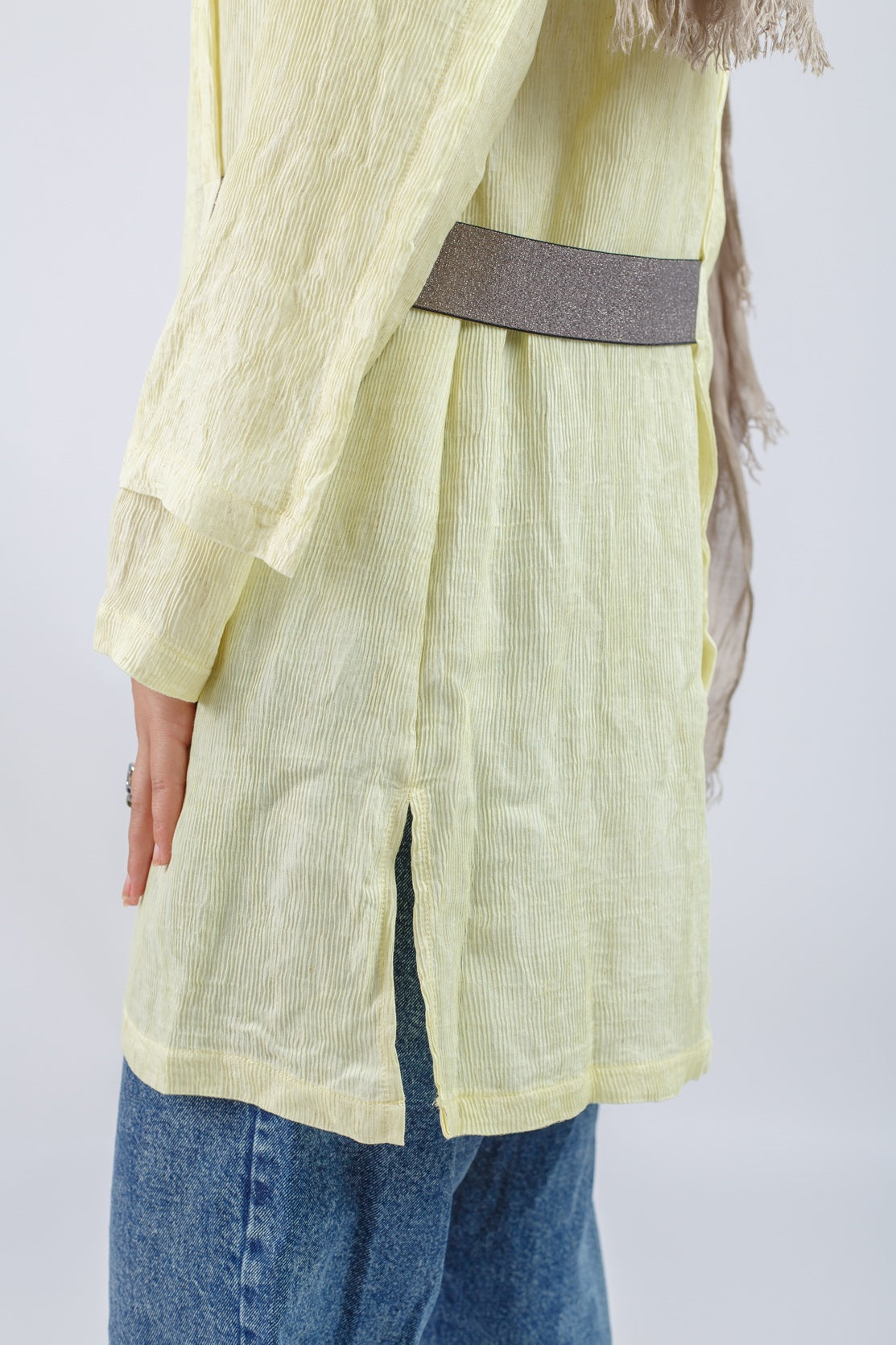 Cross Blouse - Yellow