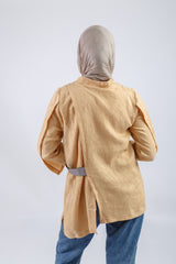 Cross Blouse - Beige