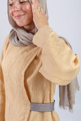Cross Blouse - Beige