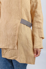 Cross Blouse - Beige
