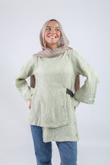 Cross Blouse - Green