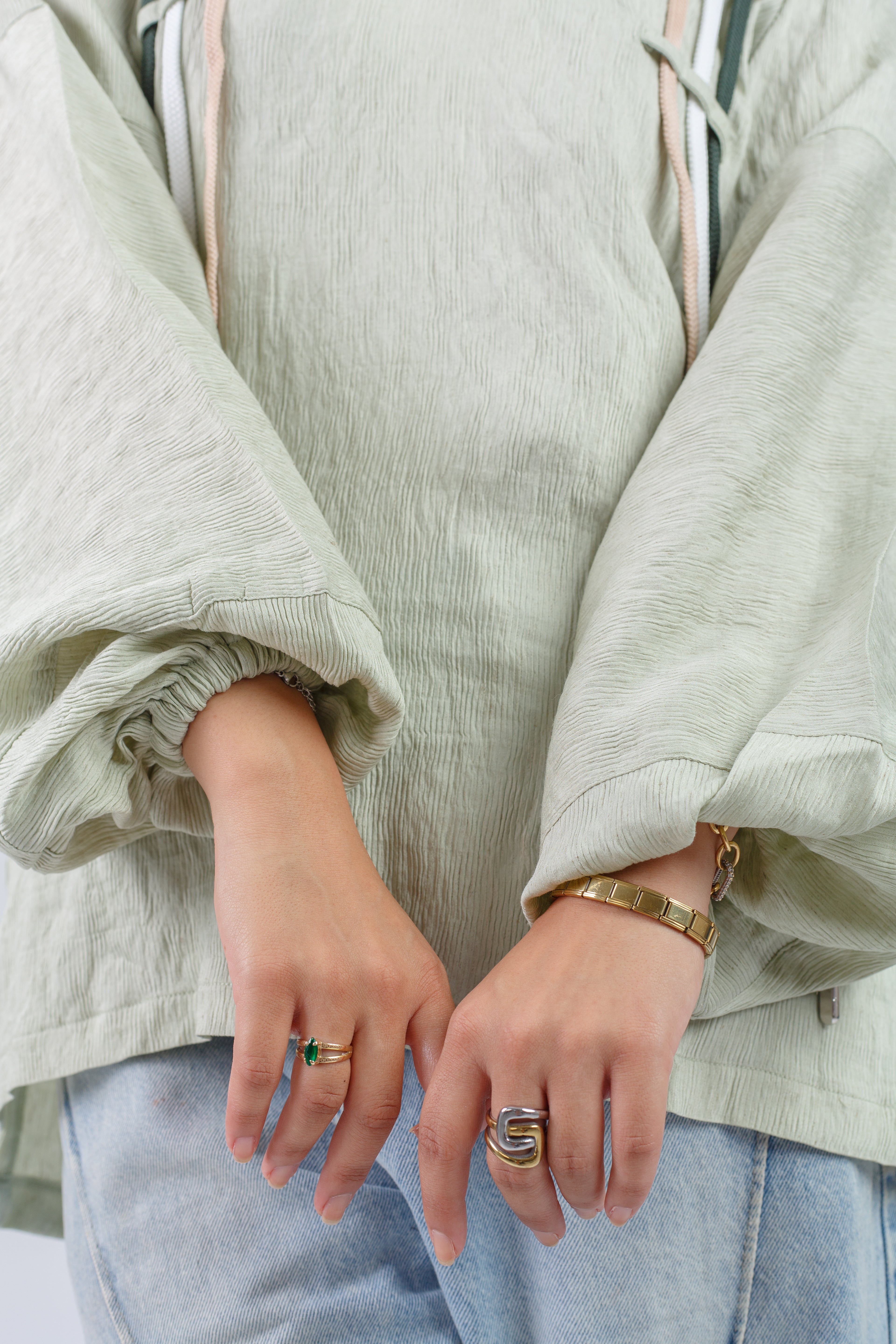 Ribbon Lines Shirt - Green