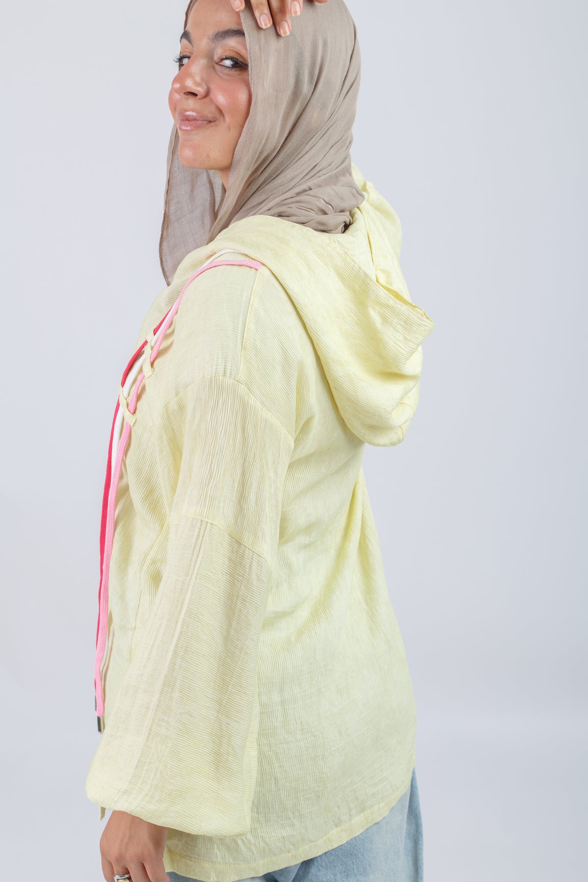 Ribbon Flow Top - Yellow