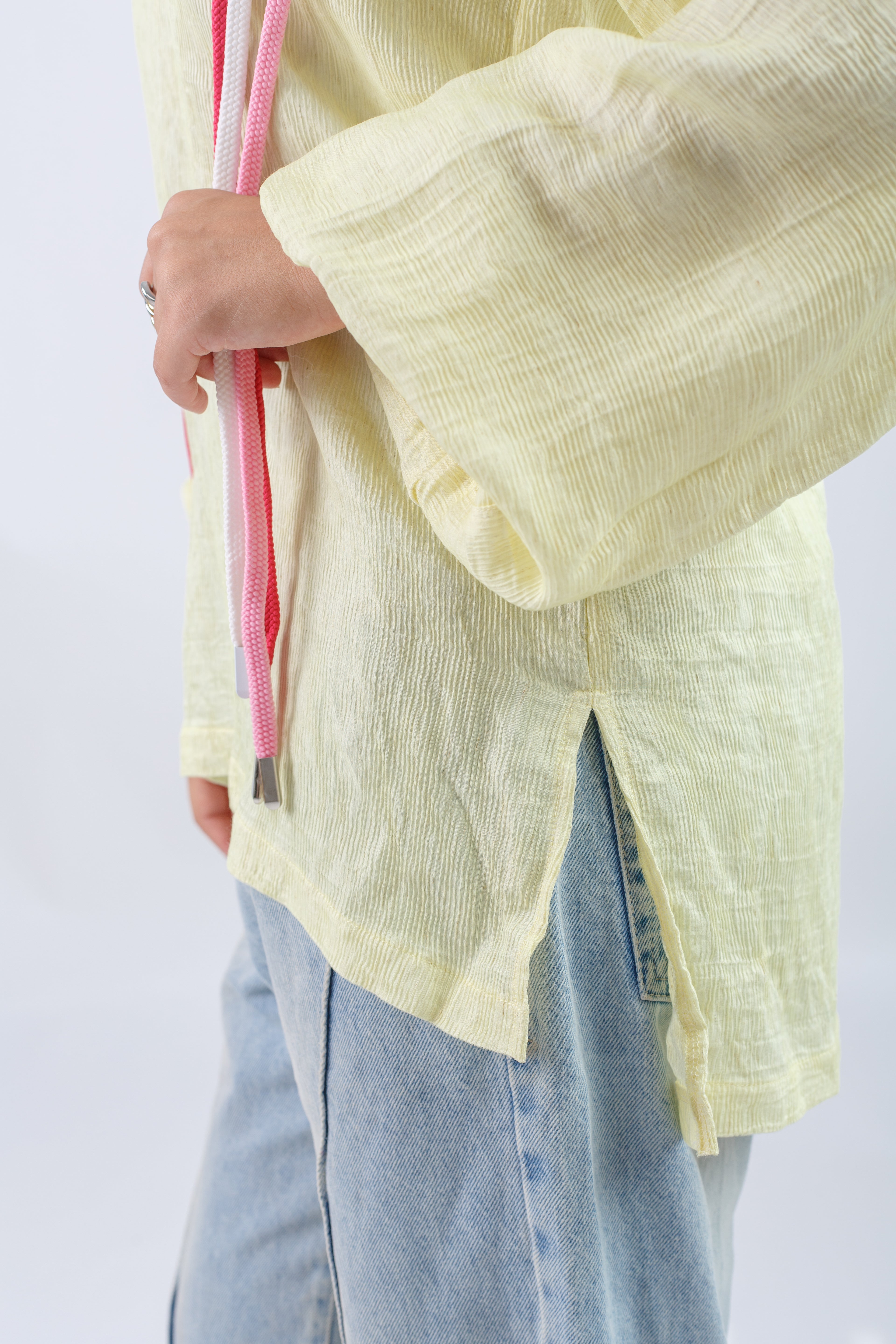 Ribbon Lines Shirt - Yellow