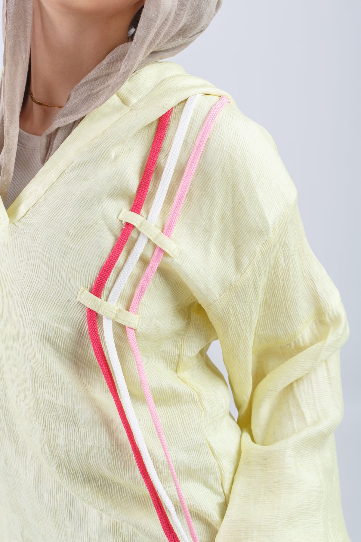 Ribbon Flow Top - Yellow