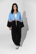 Farha Kaftan _ Blue & Black