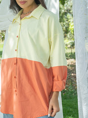 Duo Tone Shirt - Yellow & Orange