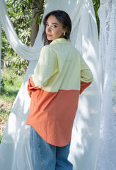 Duo Tone Shirt - Yellow & Orange