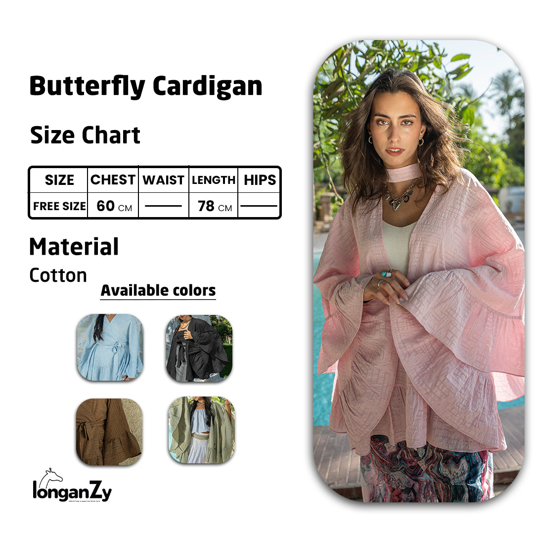 Butterfly Cardigan - Baby Blue