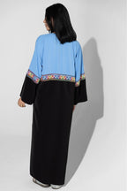 Farha Kaftan _ Blue & Black