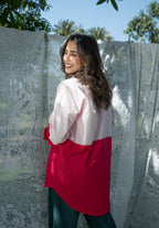 Duo Tone Shirt - Light Pink & Pink