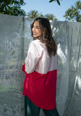 Duo Tone Shirt - Light Pink & Pink