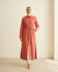 Trench Shirt - Orange