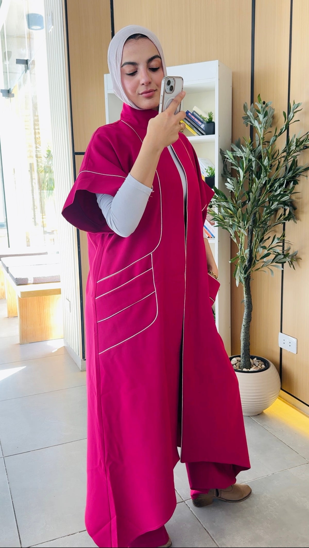 Salam Cardigan _ Hot Pink