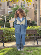 Gradient Denim Coat