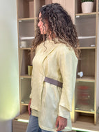 Cross Blouse - Yellow