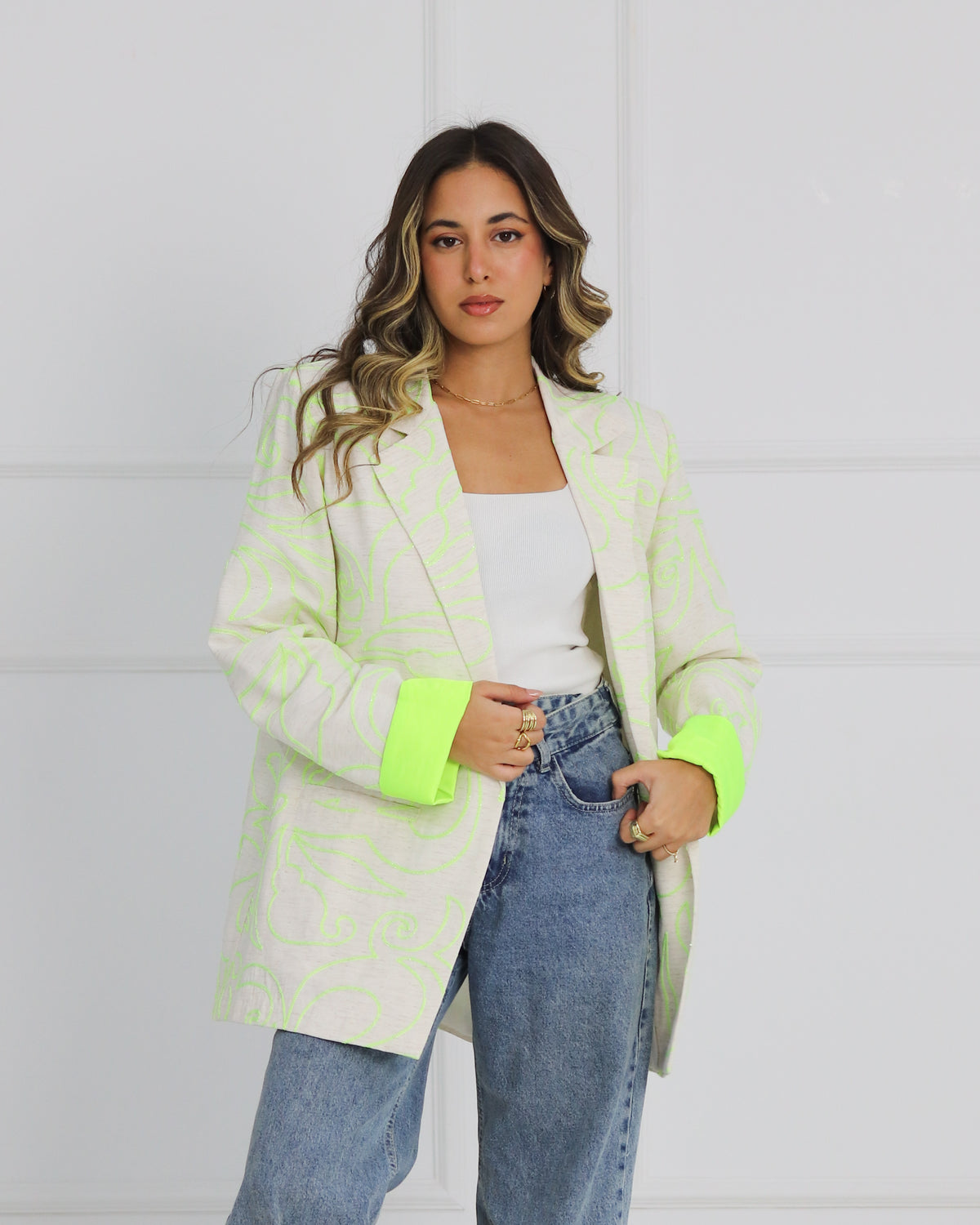 Artsy Blazer - Lime